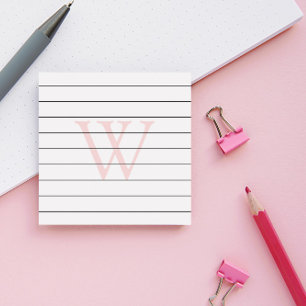 Post-it® Monogramme rose pâle