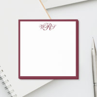 Monogramme Rouge Bourgogne Classique