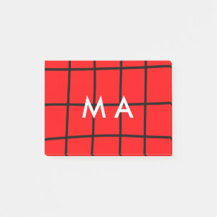 Post-it® Monogramme simple ajoutez votre lettre de nom homm