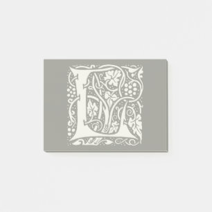 Post-it® Monogramme vintage L Art Nouveau