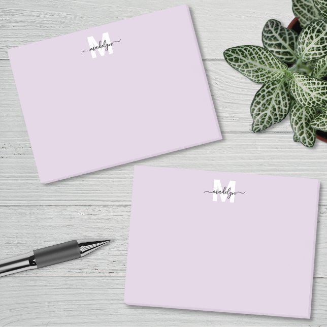 Post-it® Monogramme Violet (Purple Monogram Post-it Notes)