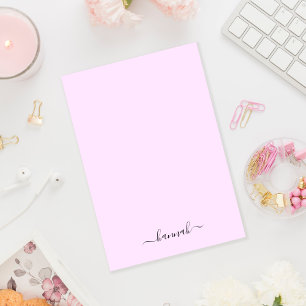 Post-it® Monogramme violet de fille Script moderne personna