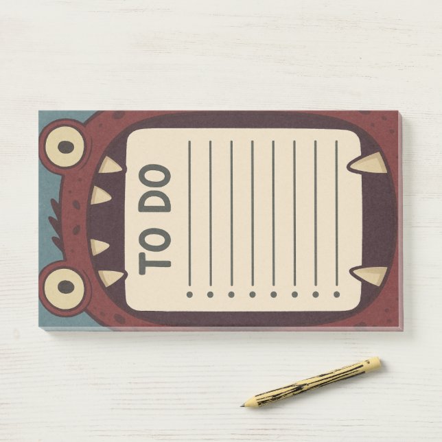 Post-it® Monster Pad To Do List (Sur un bureau)