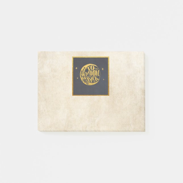 Post-it® Moon & Stars - Affectueux Dire (Devant)