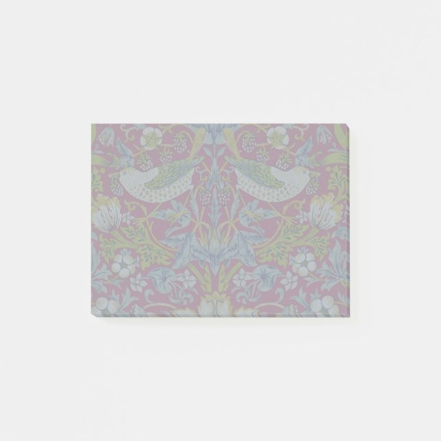 Post-it® Morris Red Arrière - plan Strawberry Thief Motif (Devant)