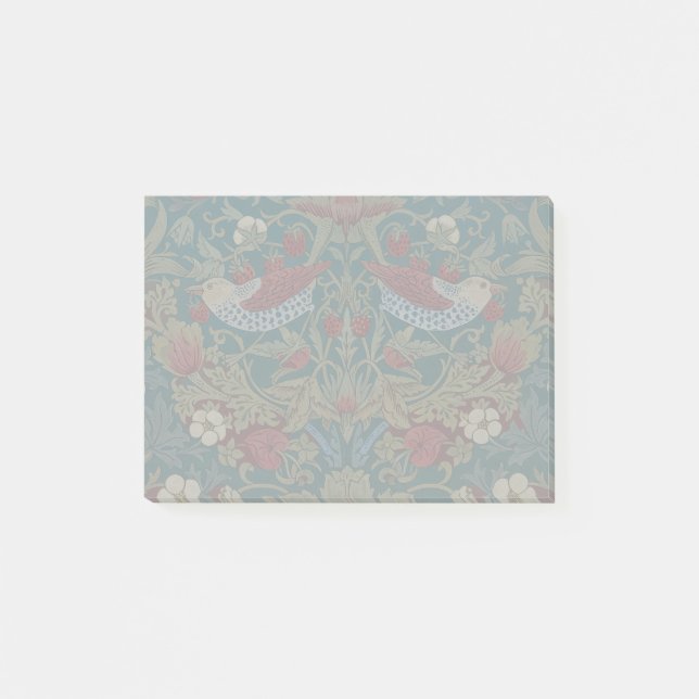 Post-it® Morris Strawberry Thief Vert sarcelle Rouge Art fl (Devant)