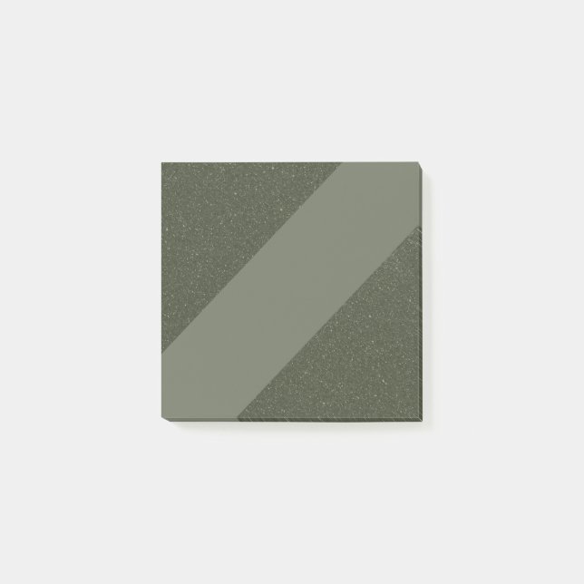 Post-it® Moss Green Modern Custom Notes (Devant)