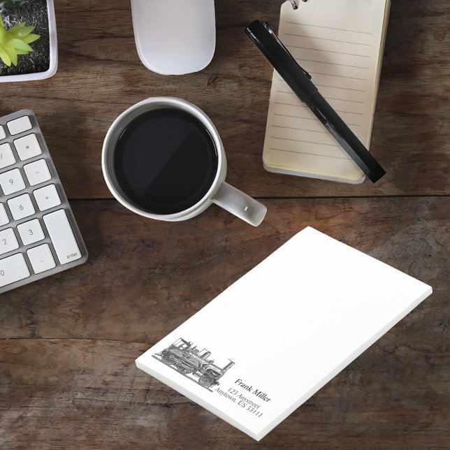 Post-it® Moteur de train vintage personnalisé (Créateur téléchargé)