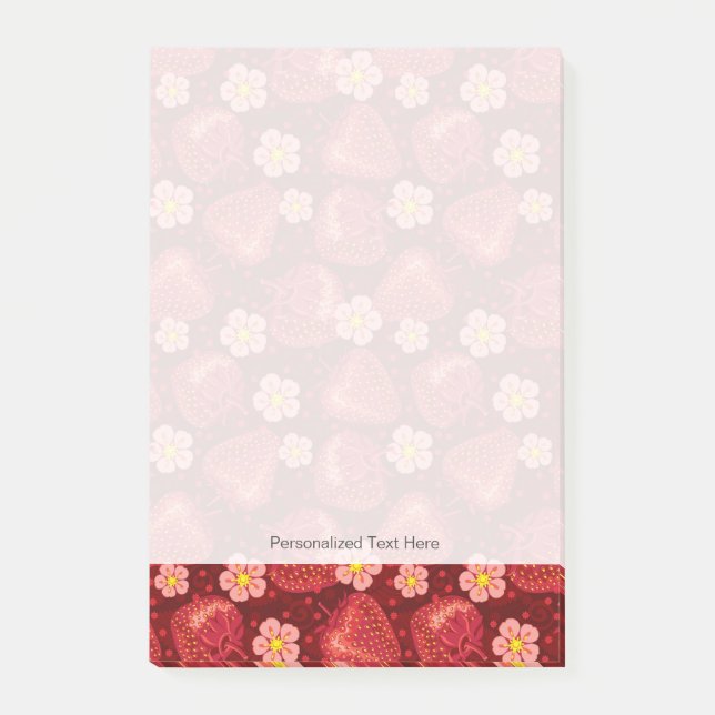 Post-it® Motif 2 2 de fraise (Devant)