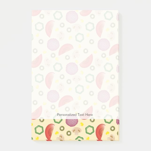 Post-it® Motif 2 de pizza (Devant)