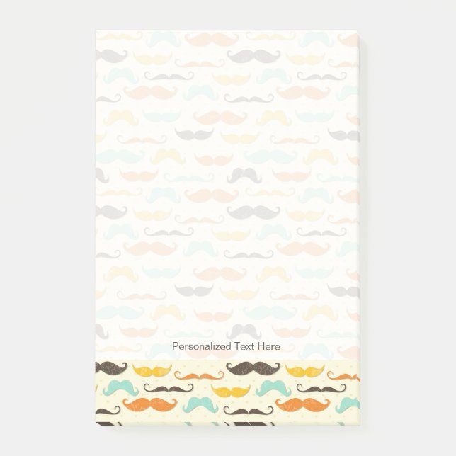 Post-it® Motif 3 de moustache (Devant)