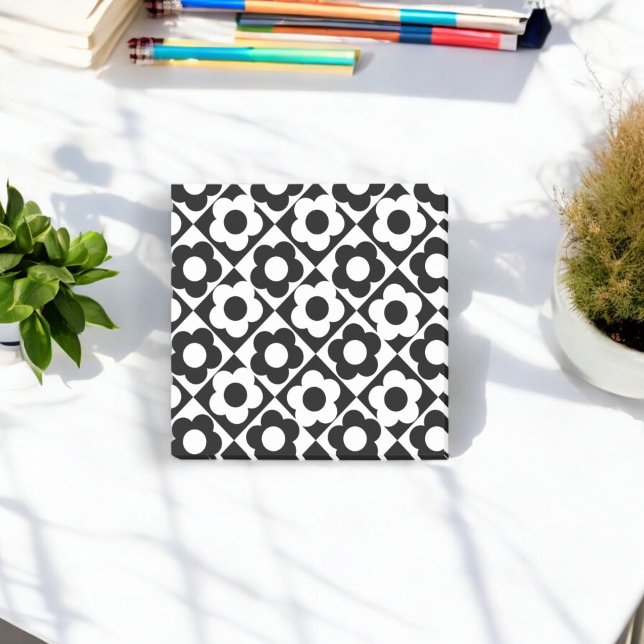 Post-it® Motif à bille en diamant noir et blanc (Créateur téléchargé)