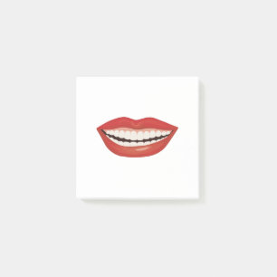 Post-it® Motif à bouche mignonne, Bouche drôle
