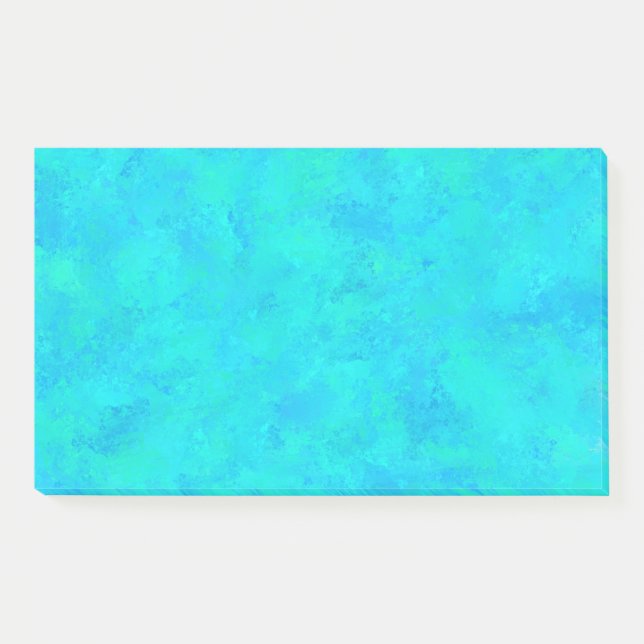 Post-it® Motif Abstrait Bleu Turquoise (Devant)