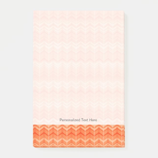 Post-it® Motif abstrait de textile de zigzag de rouge (Devant)