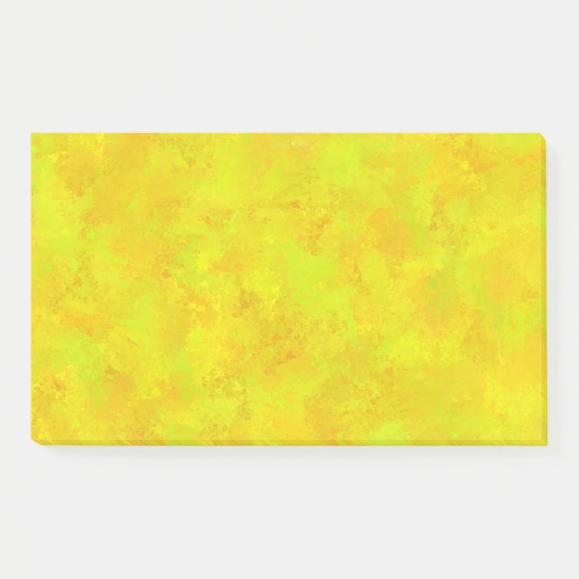 Post-it® Motif Abstrait Jaune Orange Vert (Devant)