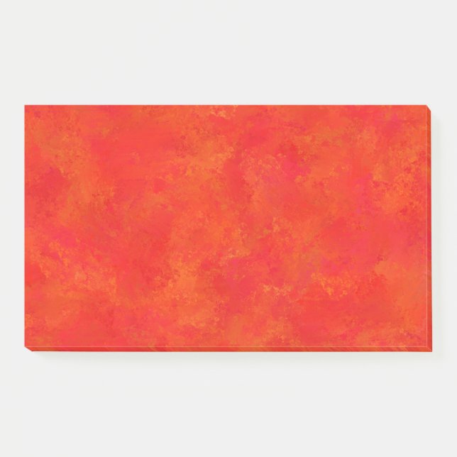 Post-it® Motif Abstrait Orange Rouge (Devant)