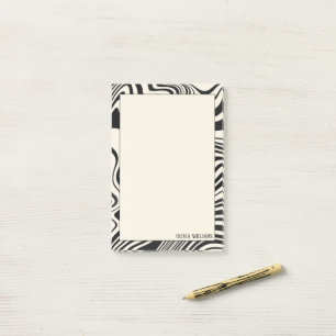 Post-it® Motif Abstrait Retro Black Swirl