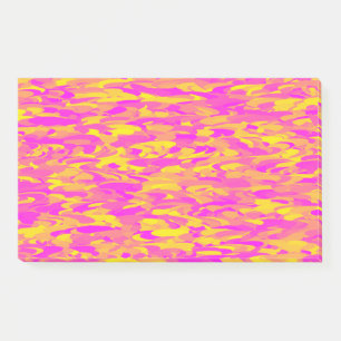 Post-it® Motif Abstrait rose jaune orange