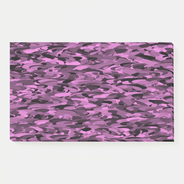 Post-it® Motif Abstrait Violet Noir (Devant)