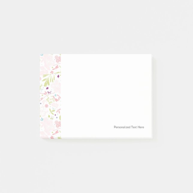 Post-it® motif affichant floral (Devant)