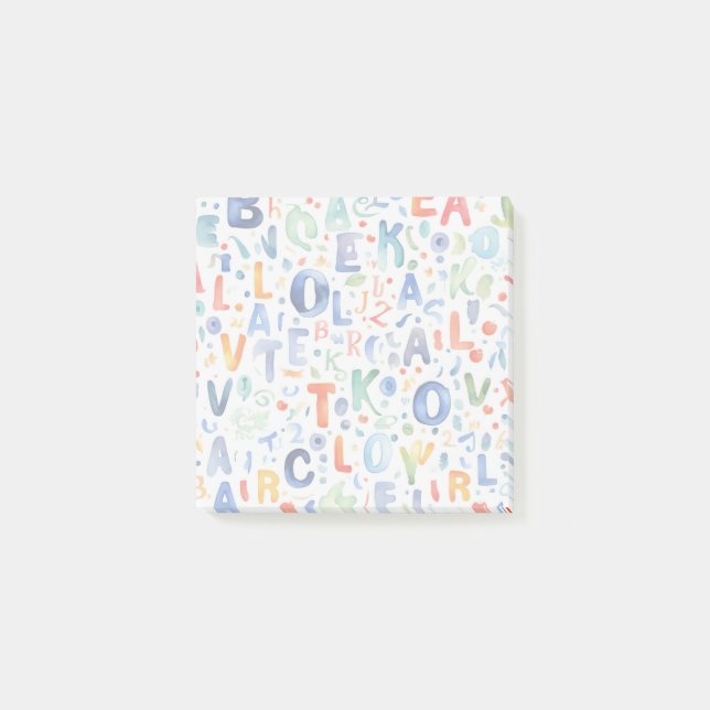 Post-it® Motif alphabet (Devant)