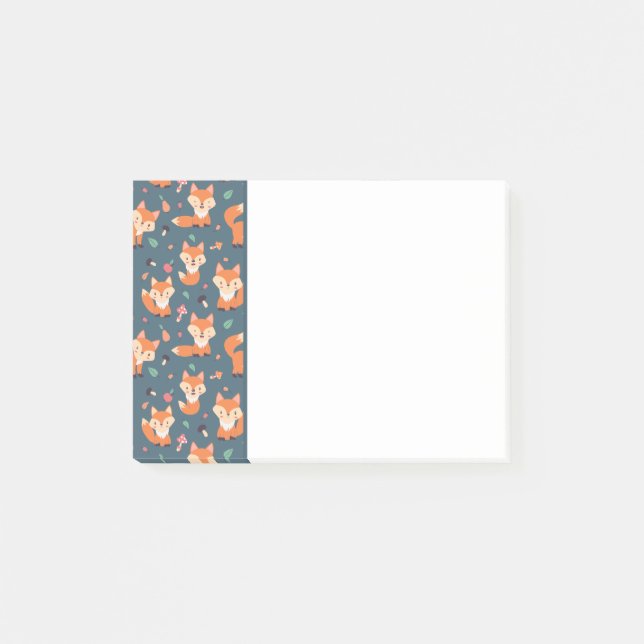 Post-it® Motif animal du renard orange (Devant)