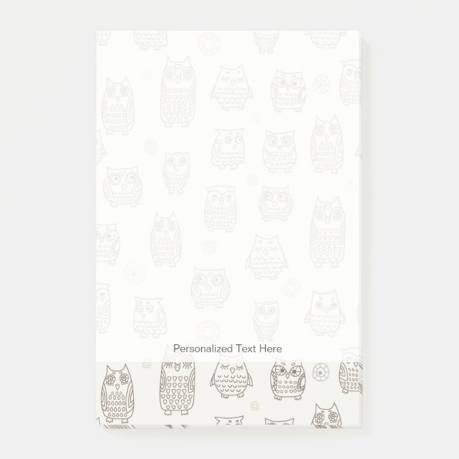 Post-it® Motif aux hiboux (Devant)