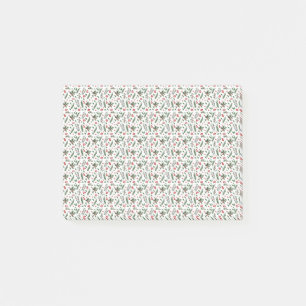 Post-it® Motif avec branches et baies de Noël