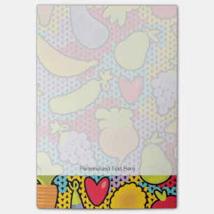 Post-it® Motif avec des fruits et légumes