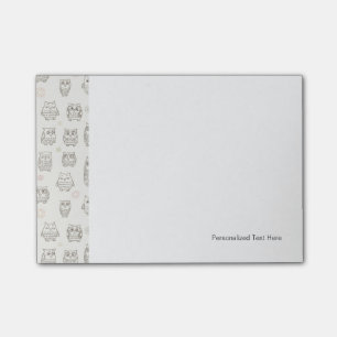 Post-it® Motif avec des hiboux