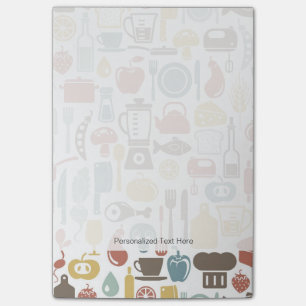 Post-it® Motif avec des icônes de cuisine