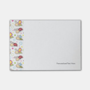Post-it® motif avec des insectes