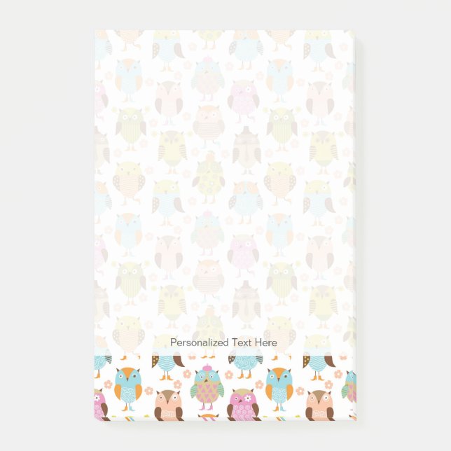 Post-it® motif avec des oiseaux (Devant)