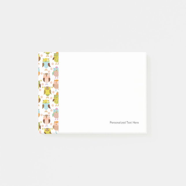 Post-it® motif avec des oiseaux (Devant)