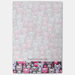 Post-it® motif avec les chats mignons 2 de griffonnage de