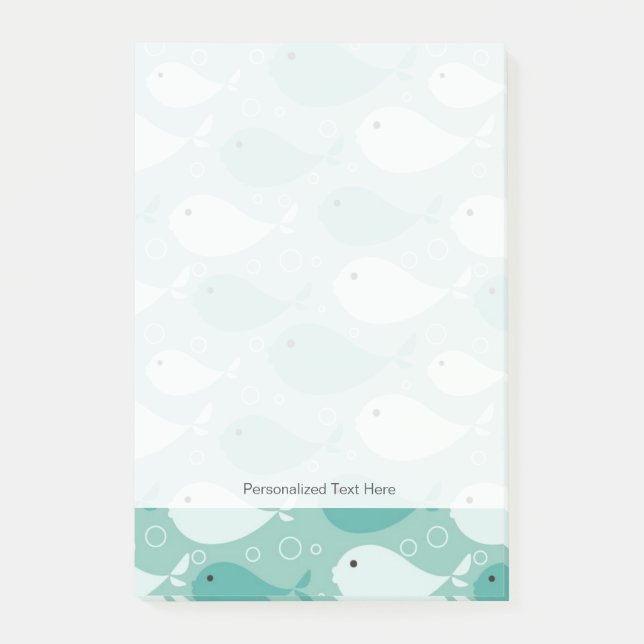 Post-it® motif avec poisson (Devant)