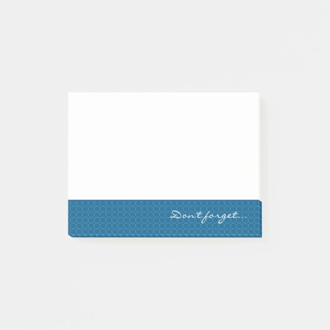 Post-it® Motif Bleu N'oubliez Pas (Devant)