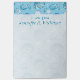Post-it® Motif bleu océan Ajouter votre nom