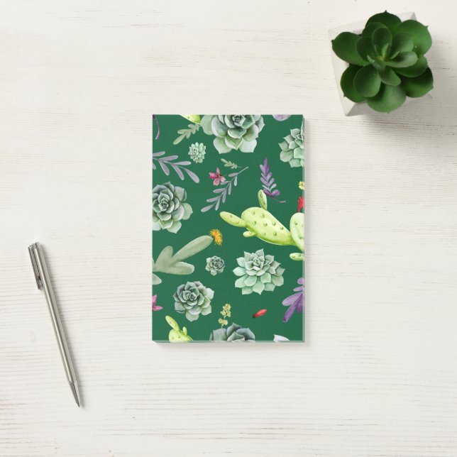 Post-it® Motif Cactus 3 (Bureau)