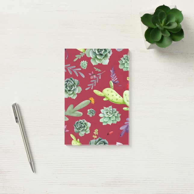 Post-it® Motif Cactus 4 (Bureau)