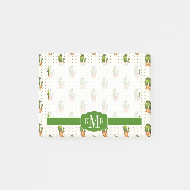 Post-it® Motif Cactus & Succulent Polk Dot (Devant)
