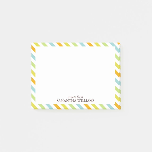 Post-it® Motif Candy Stripes (Devant)