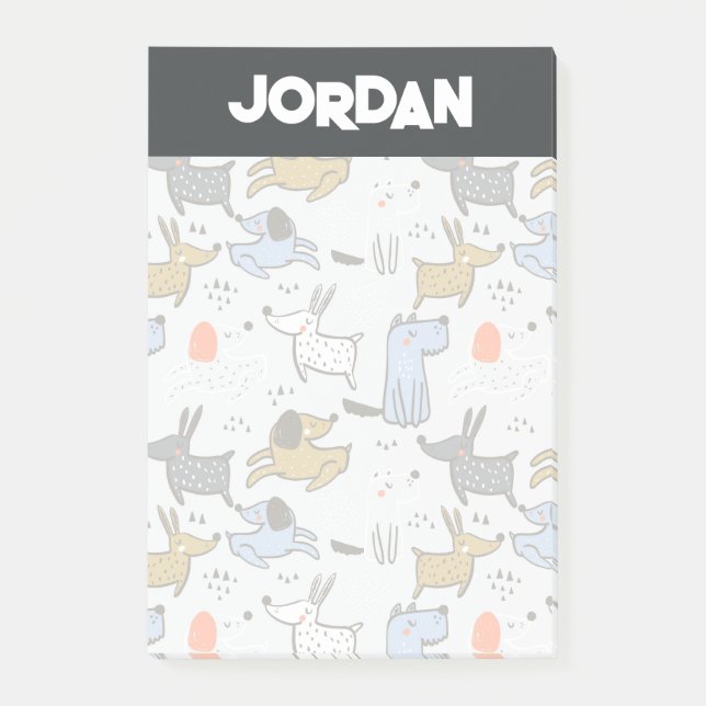 Post-it® Motif chien mignon Doodle (Devant)