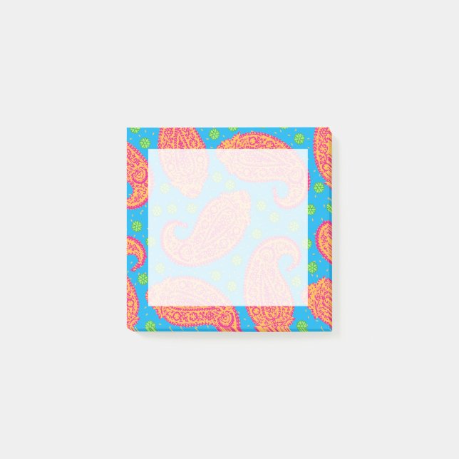 Post-it® Motif coloré Paisley (Devant)