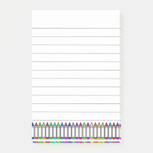 Post-it® Motif crayon de dessin animé ligné