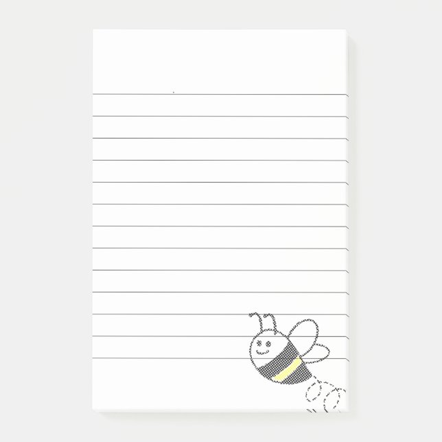 Post-it® Motif croisé Imprimer Abee mignonne (Devant)
