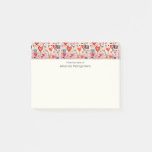 Post-it® Motif d'amour fantaisiste coeurs rouges