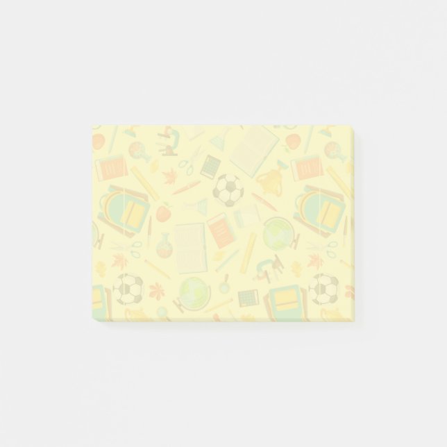 Post-it® Motif d'approvisionnement scolaire (Devant)