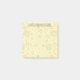 Post-it® Motif d'approvisionnement scolaire personnalisé